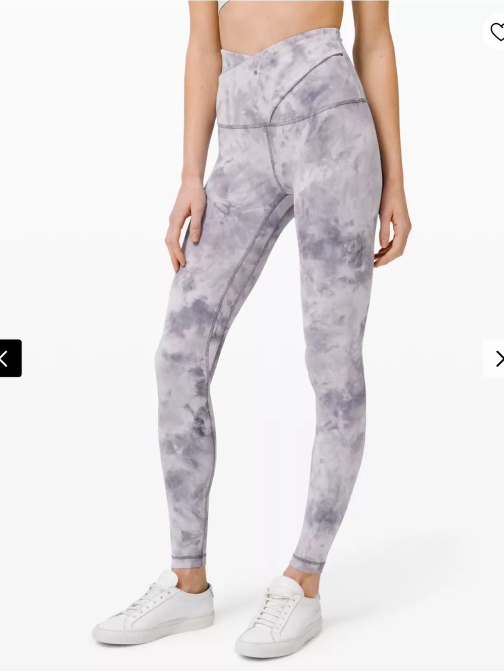 Lululemon Criss Cross High-Rise Tie Dye Ankle Yoga Leggings 4